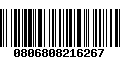 Código de Barras 0806808216267