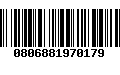 Código de Barras 0806881970179