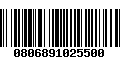 Código de Barras 0806891025500