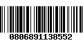 Código de Barras 0806891138552