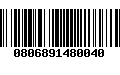 Código de Barras 0806891480040