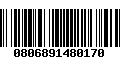 Código de Barras 0806891480170