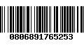 Código de Barras 0806891765253