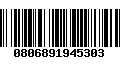 Código de Barras 0806891945303