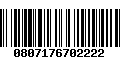 Código de Barras 0807176702222