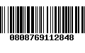 Código de Barras 0808769112848