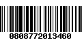 Código de Barras 0808772013460