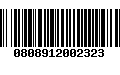 Código de Barras 0808912002323