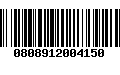 Código de Barras 0808912004150