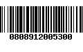 Código de Barras 0808912005300