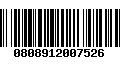 Código de Barras 0808912007526