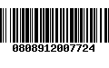 Código de Barras 0808912007724