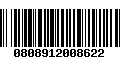 Código de Barras 0808912008622