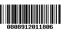 Código de Barras 0808912011806