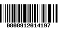 Código de Barras 0808912014197