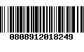 Código de Barras 0808912018249