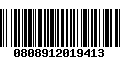 Código de Barras 0808912019413