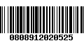 Código de Barras 0808912020525