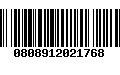 Código de Barras 0808912021768