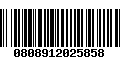 Código de Barras 0808912025858