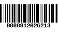 Código de Barras 0808912026213