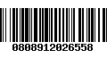 Código de Barras 0808912026558