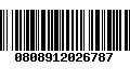 Código de Barras 0808912026787