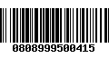 Código de Barras 0808999500415