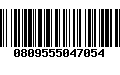 Código de Barras 0809555047054
