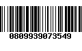 Código de Barras 0809939073549