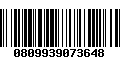 Código de Barras 0809939073648