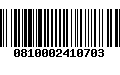 Código de Barras 0810002410703