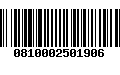 Código de Barras 0810002501906