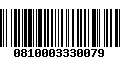 Código de Barras 0810003330079