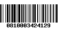 Código de Barras 0810003424129