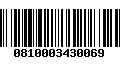 Código de Barras 0810003430069