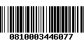 Código de Barras 0810003446077