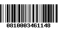 Código de Barras 0810003461148