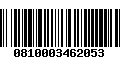 Código de Barras 0810003462053