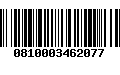 Código de Barras 0810003462077