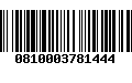 Código de Barras 0810003781444