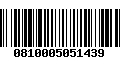 Código de Barras 0810005051439