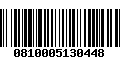 Código de Barras 0810005130448