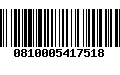 Código de Barras 0810005417518