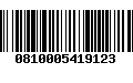 Código de Barras 0810005419123