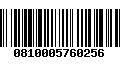 Código de Barras 0810005760256