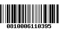 Código de Barras 0810006110395