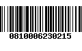 Código de Barras 0810006230215