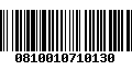 Código de Barras 0810010710130