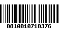 Código de Barras 0810010710376